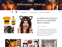 Tablet Screenshot of halloweenalliance.com